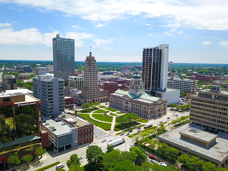 Downtown Fort Wayne Indiana